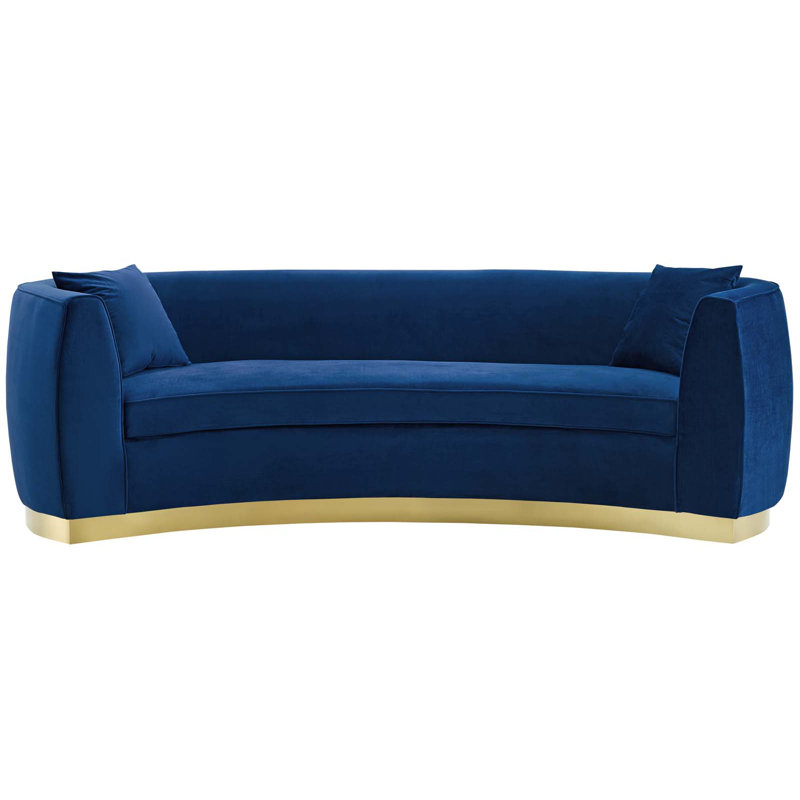 Everly Quinn Nazareth Curved Sofa & Reviews Wayfair